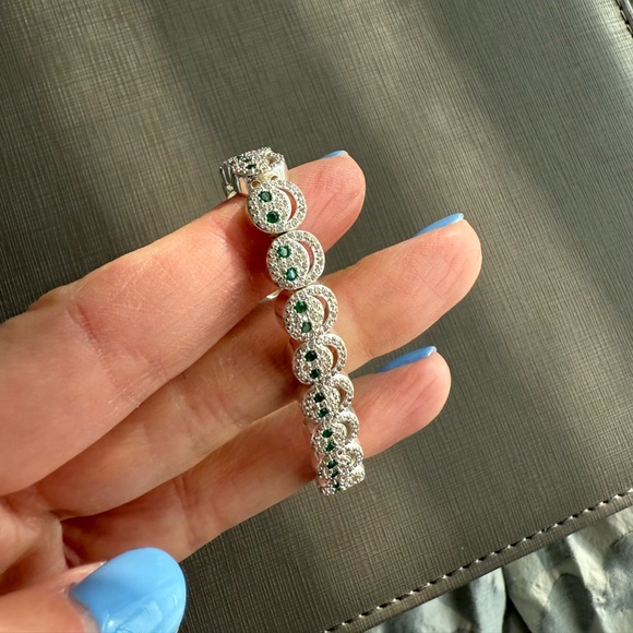 Lisa Gozlan Pave Smiley Face Bracelet - Picture 2 of 4